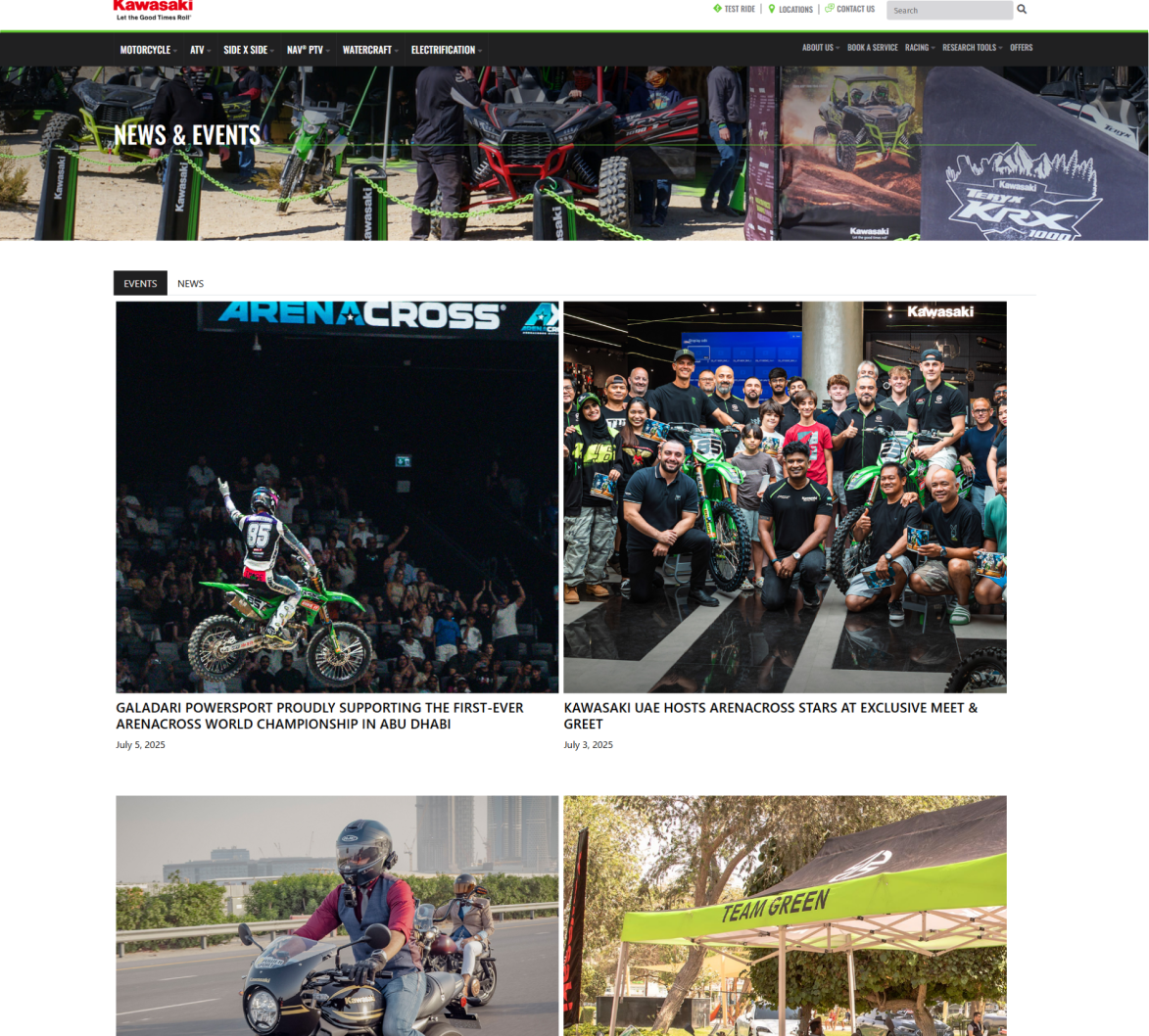 Kawasaki UAE - Features